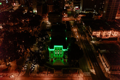 Iluminação verde
