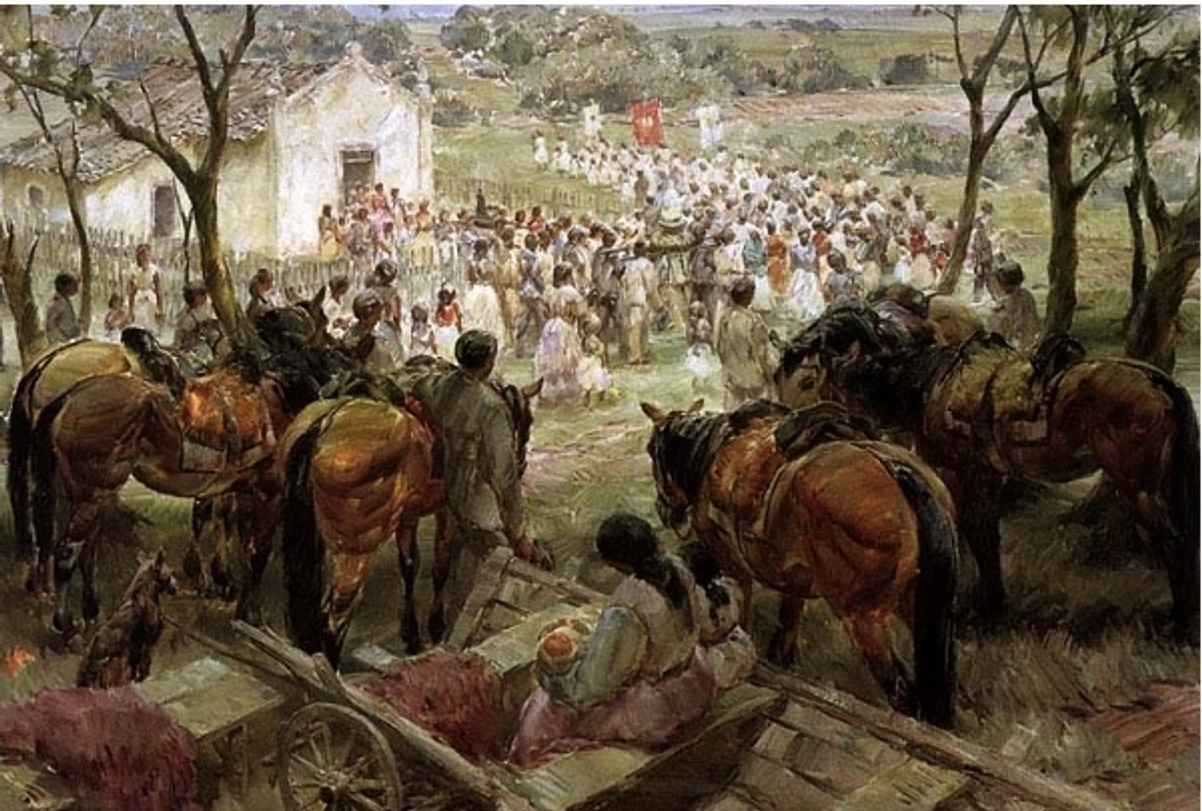 A padroeira, a Câmara Municipal, os índios, o ouro e a capela