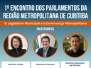 Abertas as inscrições para o 1º Encontro dos Parlamentos da RMC