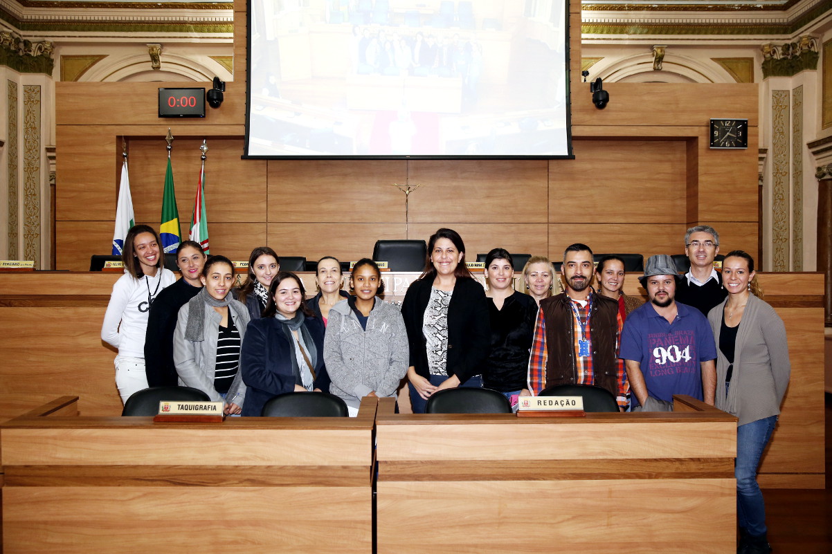 Alunos do curso de Eventos do Senac visitam a Câmara