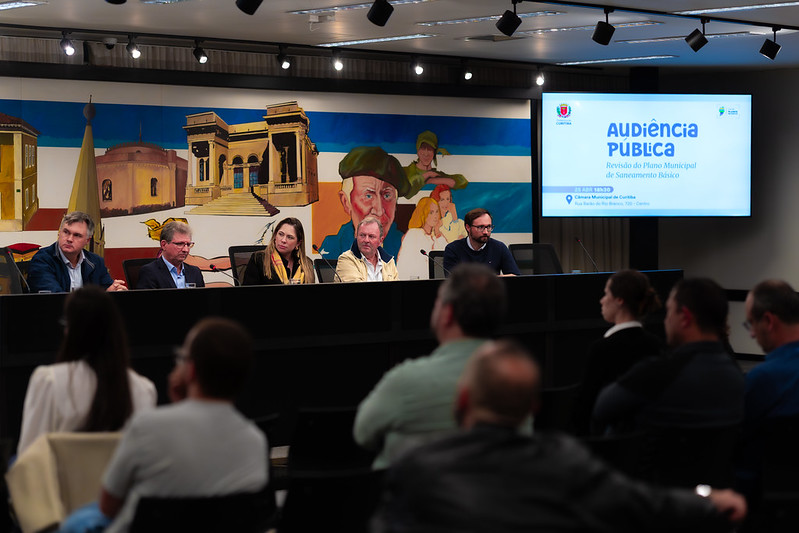 Câmara inicia debate sobre novo Plano de Saneamento Básico de Curitiba