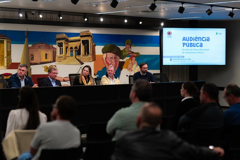 Câmara inicia debate sobre novo Plano de Saneamento Básico de Curitiba