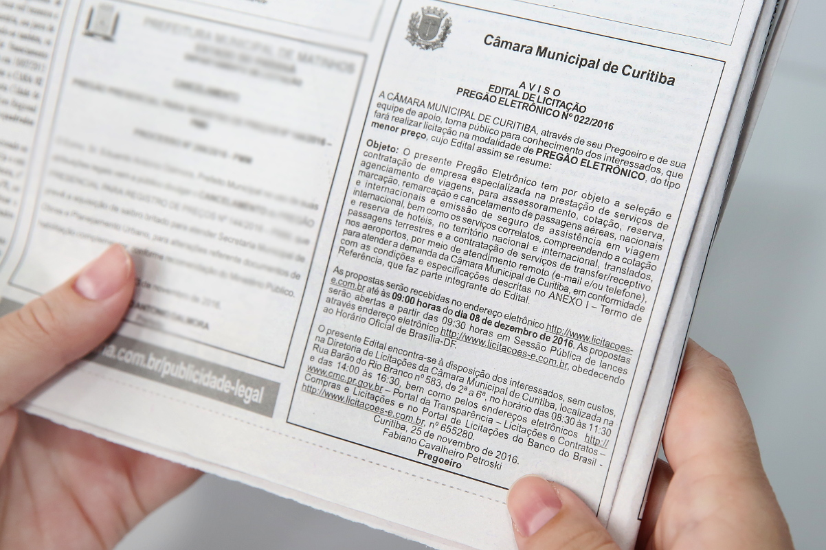 Câmara abre licitação para agência de viagens e representações