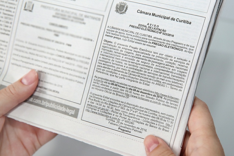 Câmara abre licitação para agência de viagens e representações