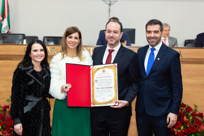 Câmara concede Cidadania Honorária de Curitiba a Adriano Bretas