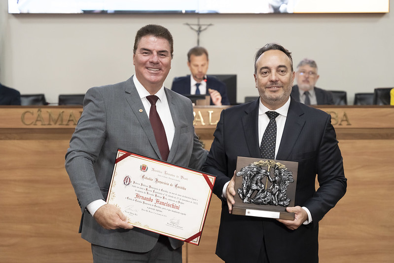 Câmara concede Cidadania  Honorária ao ex-deputado federal Fernando Francischini