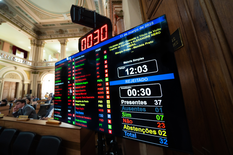 Câmara de Curitiba rejeita Vulto Emérito a Alexandre Nero