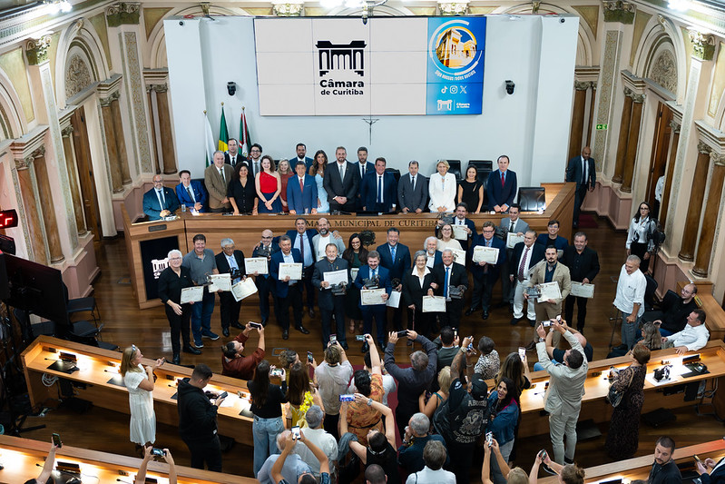 Câmara homenageia 29 personalidades com o Prêmio Cidade de Curitiba