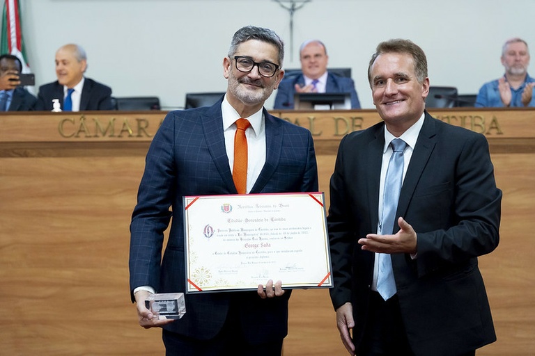 Câmara homenageia George Sada, fundador do Cena Hum