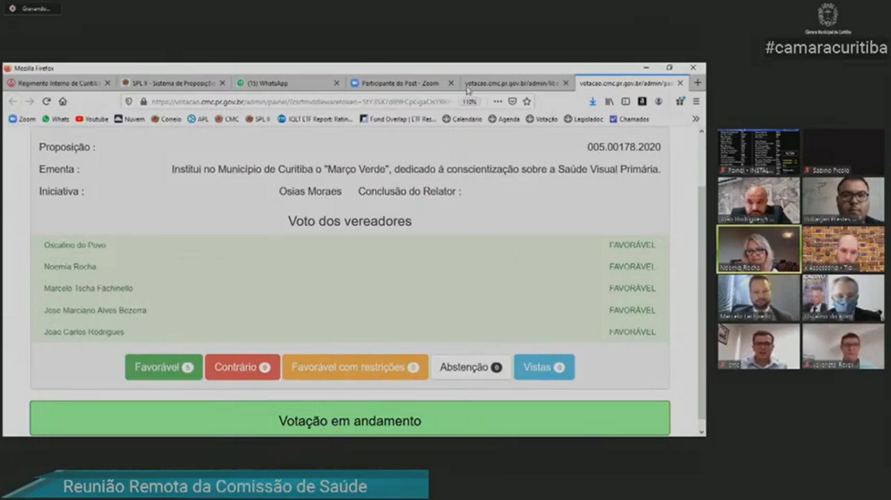 Campanhas Março e Julho Verde têm aval da Comissão de Saúde da CMC