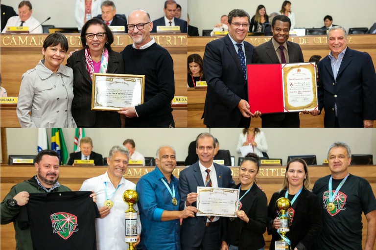 CMC homenageia Bar do Alemão, Deaco e Associação de Handebol