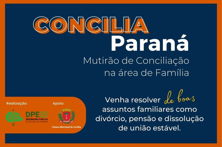 Câmara recebe mutirão do Concilia Paraná nesta quinta e sexta-feira