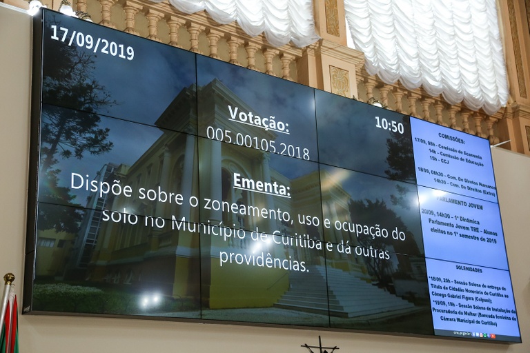 Com 1 ano de debate, Câmara aprova revisão do Zoneamento de Curitiba 