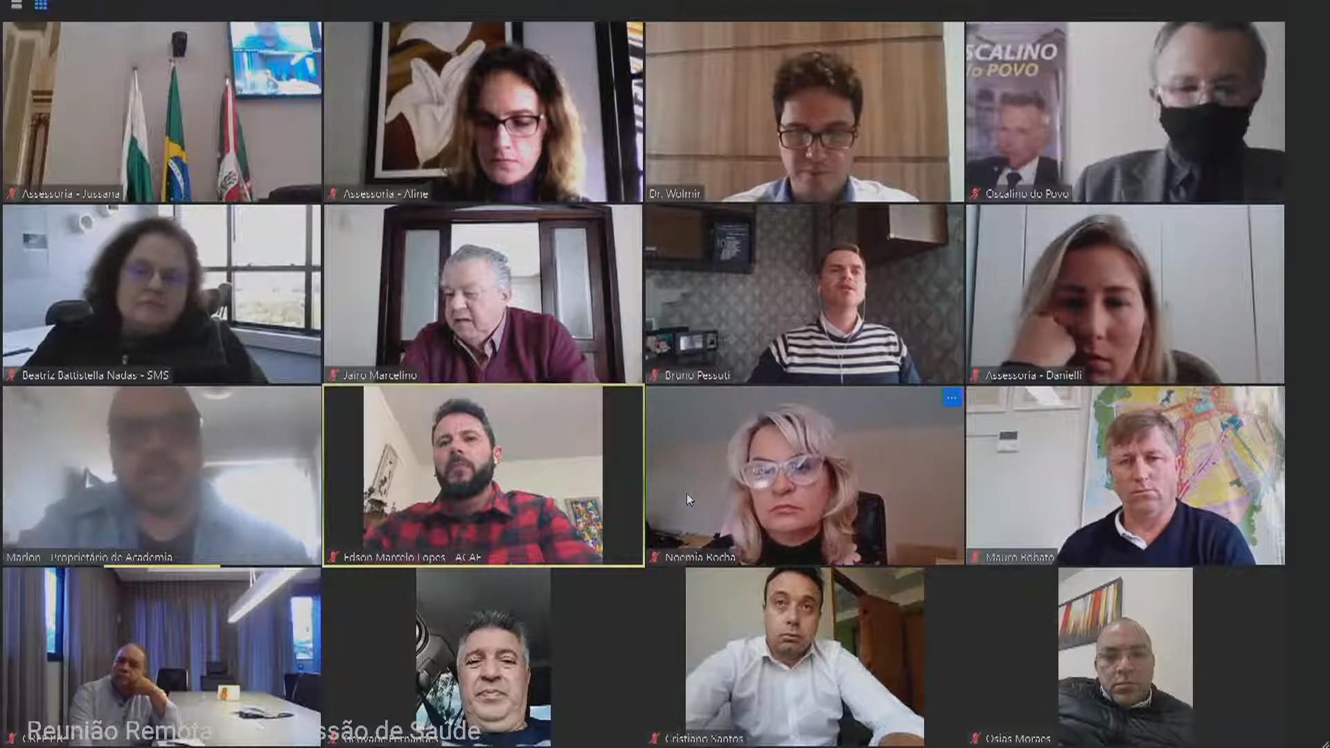 Comissão de Saúde se reúne com representantes de academias e SMS