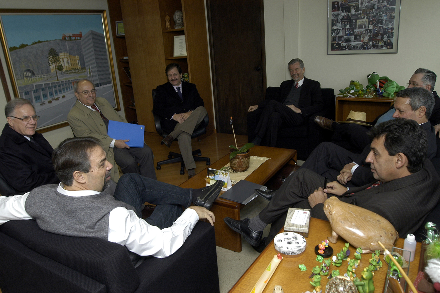 Comitiva de Porto Alegre é recebida por Derosso 