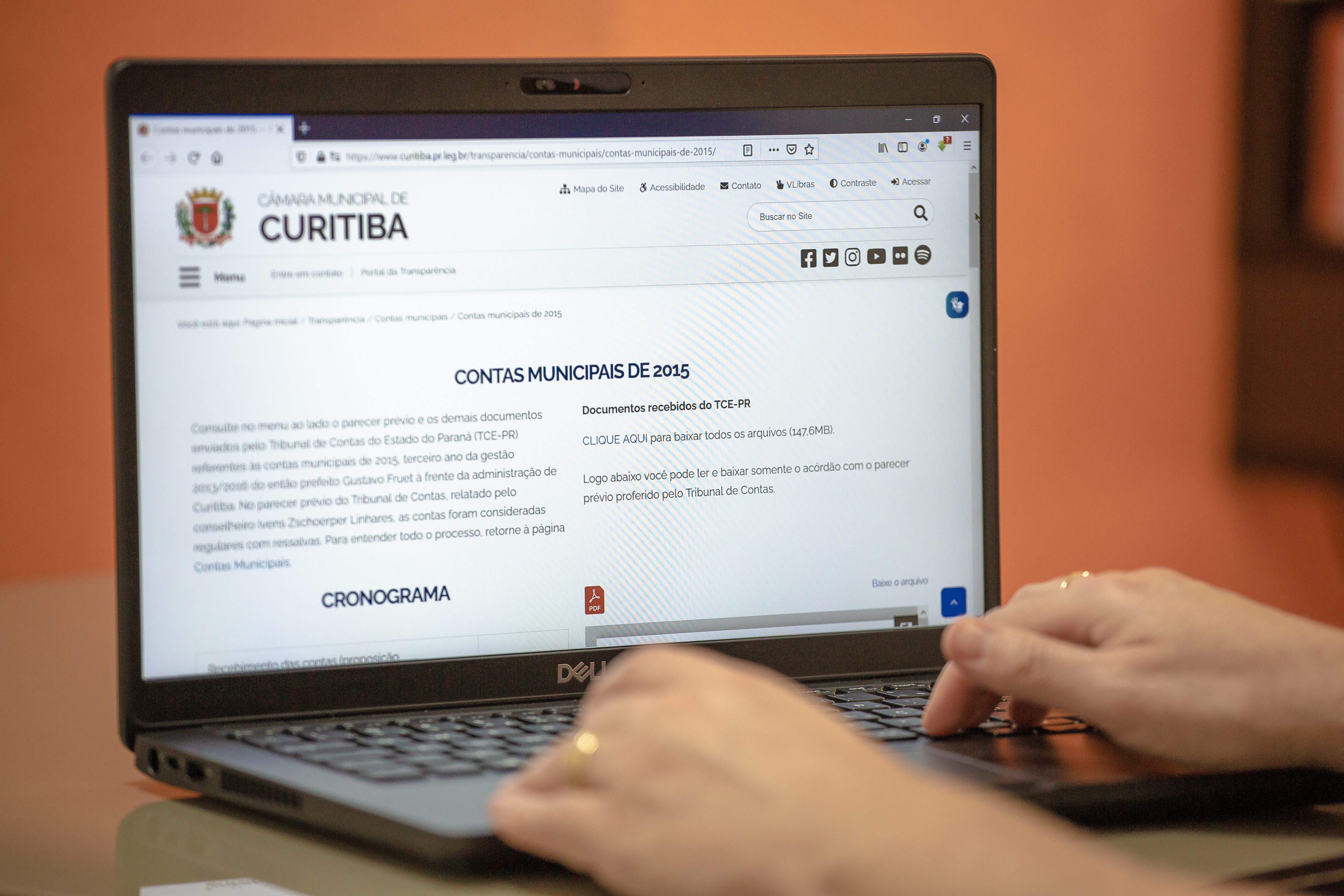 Contas municipais de 2015 estão sob análise da Câmara de Curitiba
