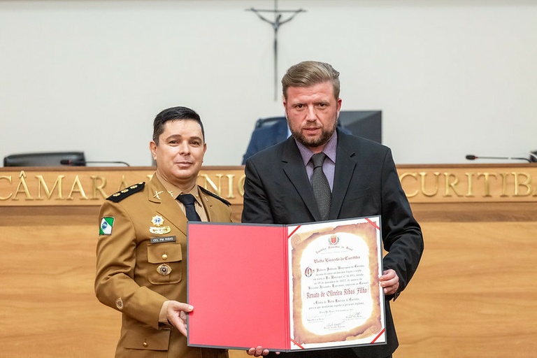 Coronel da PM Renato Ribas é nomeado vulto emérito de Curitiba
