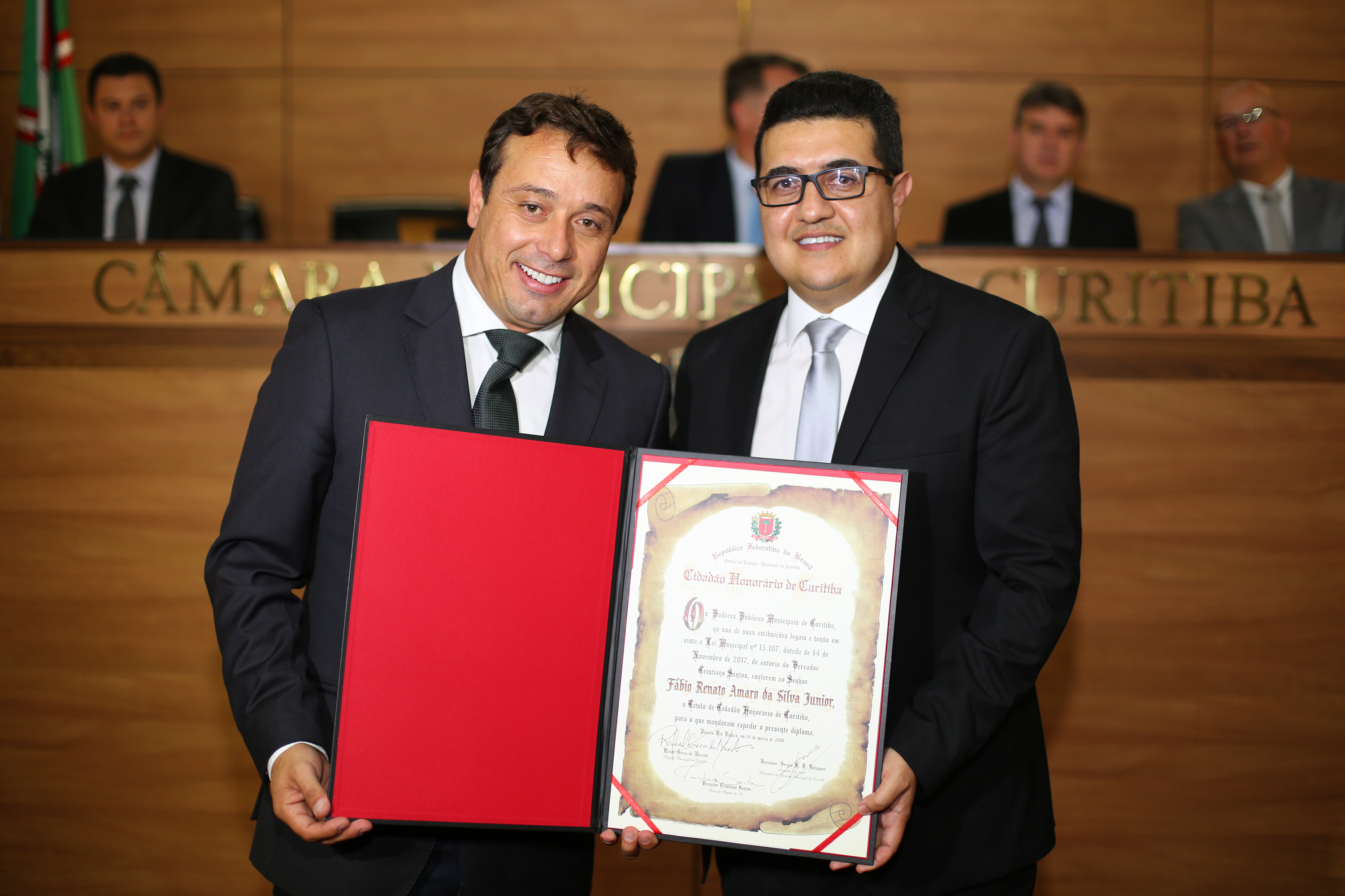 Delegado Fábio Amaro é o novo cidadão honorário de Curitiba