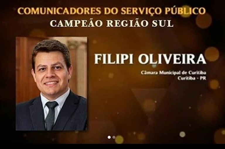 Diretor da Câmara de Curitiba conquista prêmio nacional de comunicação pública