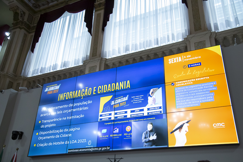 Educação, obras e segurança lideram sugestões à LOA 2023