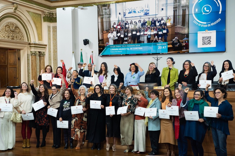 Em Curitiba, solenes homenageiam profissionais de RH e assistentes sociais
