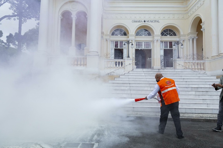 Em incêndio simulado, CMC tem evacuação do plenário e anexos