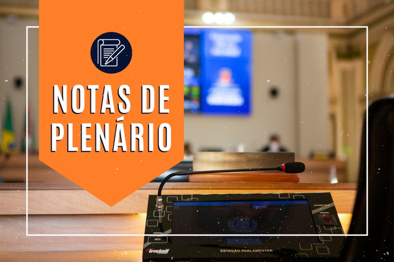 Notas da sessão plenária de 29 de março