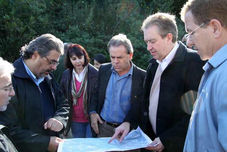 Frote visita área do futuro Parque Vista Alegre 