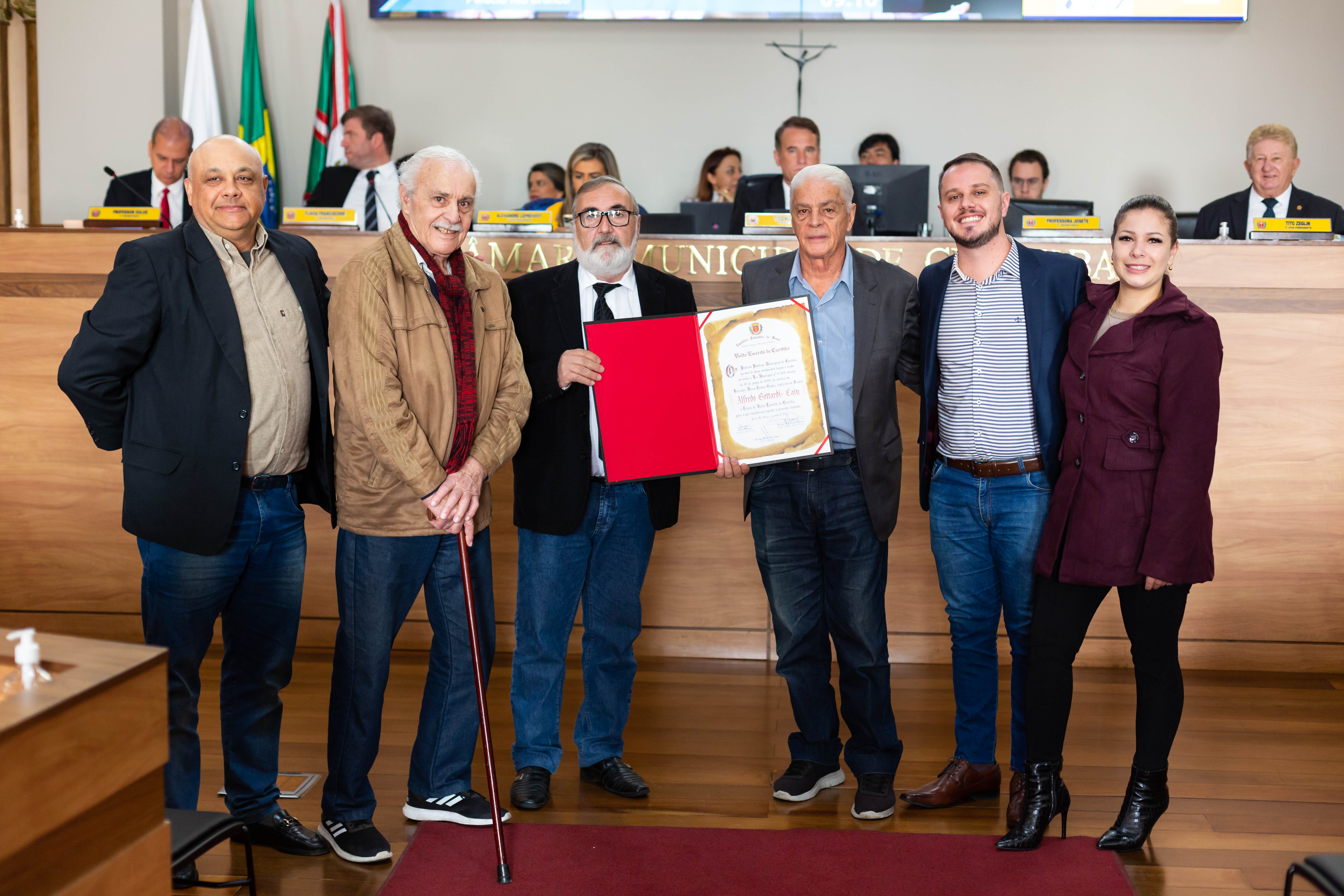 Goleiro Caju é homenageado com o título de Vulto Emérito na CMC