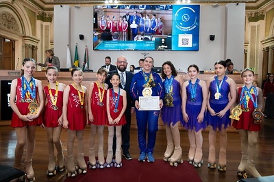 Eder borges e equipe de patinação