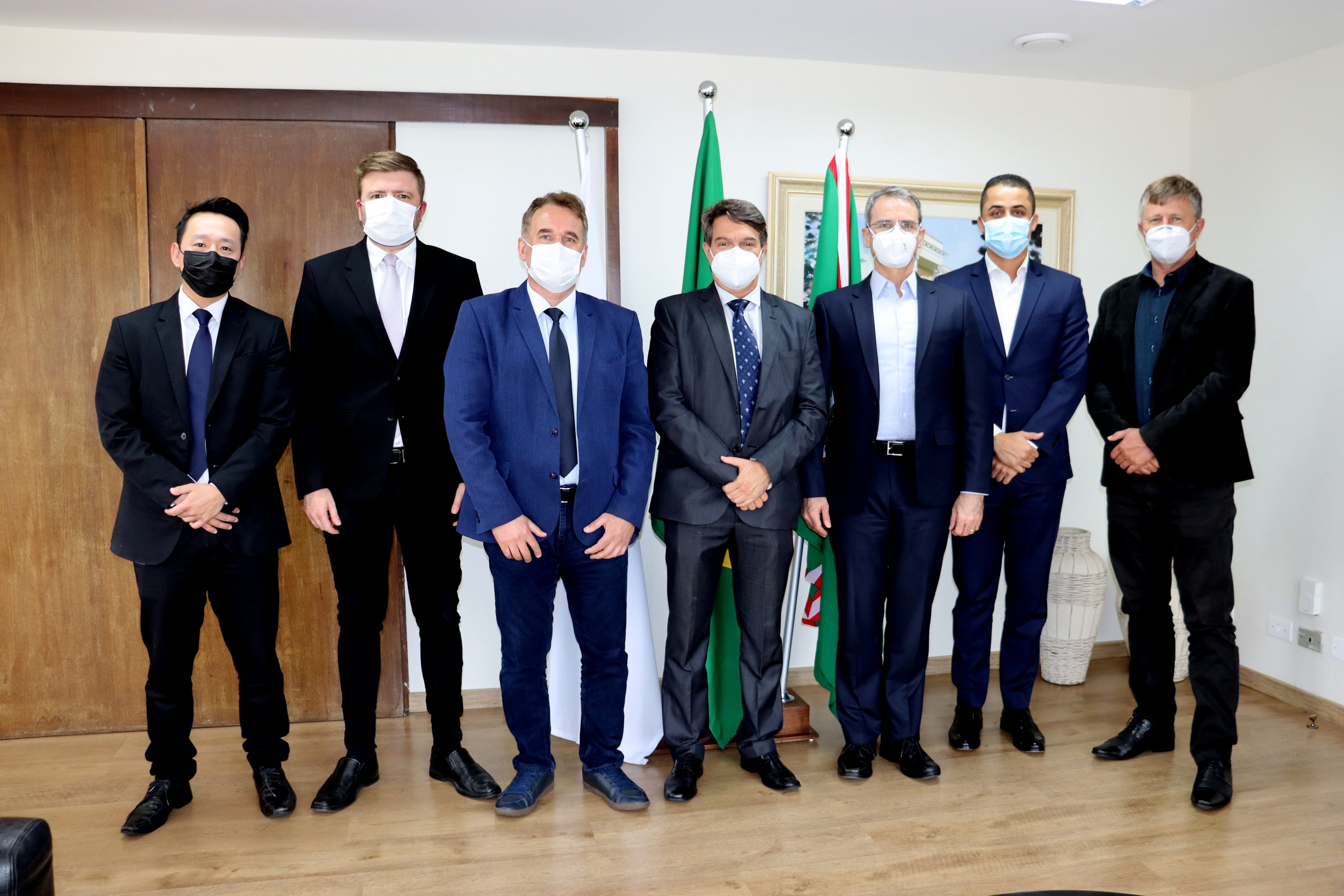 Visita à Presidência: representantes do Banco Santander