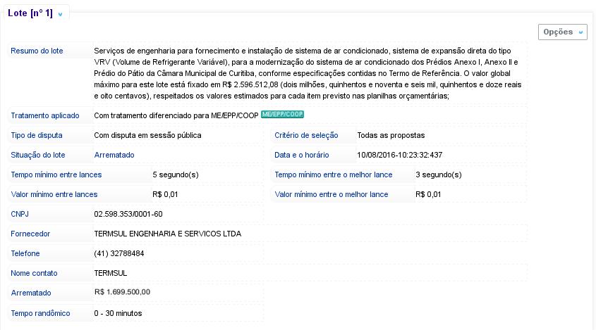 Licitação para ar-condicionado tem economia de quase R$ 1 milhão