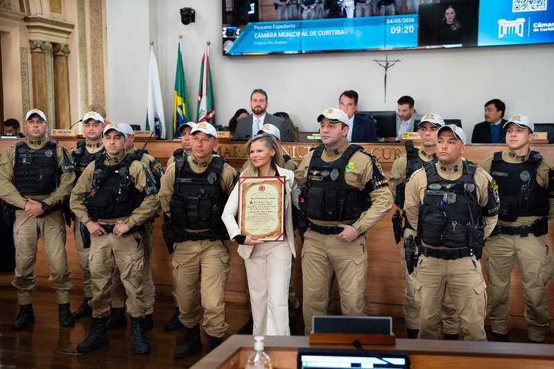 Maio Amarelo: Câmara de Curitiba aplaude Companhia de Trânsito da PMPR