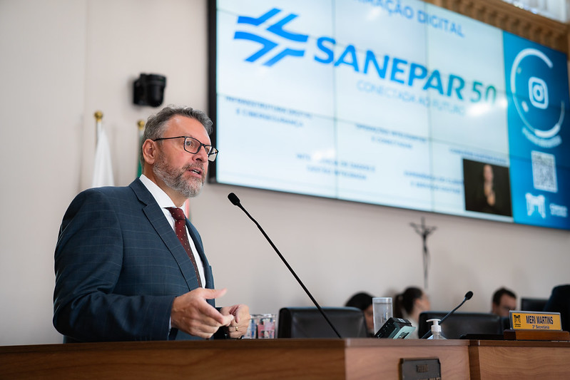 Na Câmara de Curitiba, Sanepar anuncia R$ 1,5 bilhão em novos investimentos