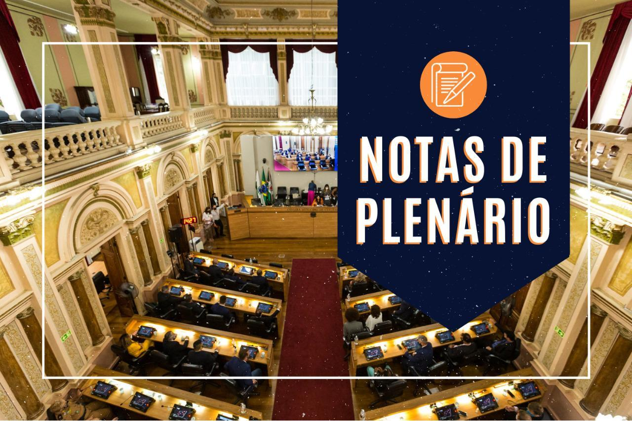 Notas da sessão plenária de 18 de outubro