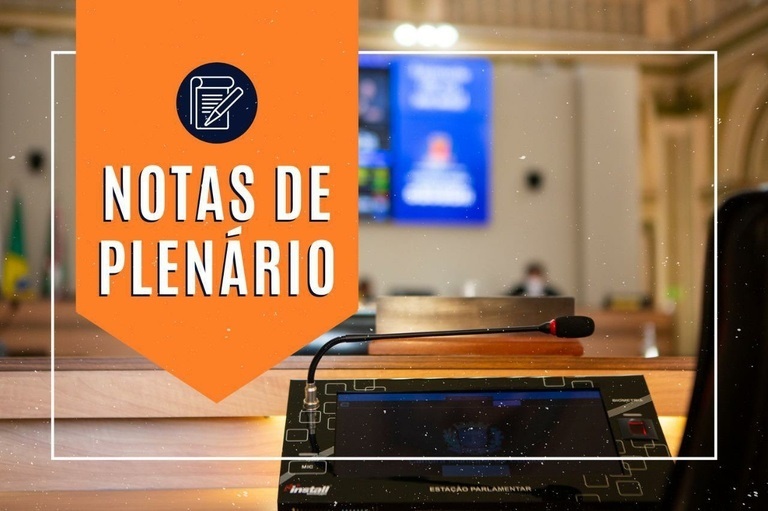 Notas da sessão plenária de 7 de março