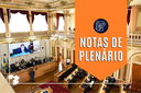 Notas da sessão plenária ordinária de 29 de setembro