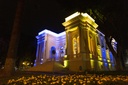 Palácio Rio Branco é iluminado em solidariedade à Ucrânia