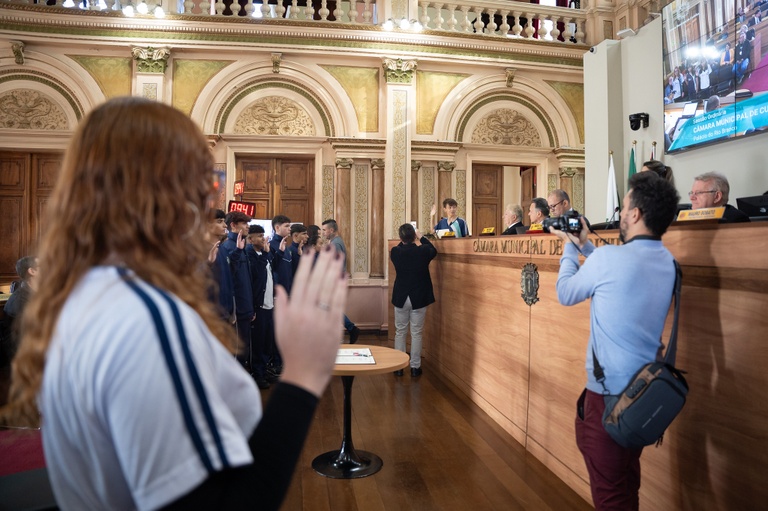 Parlamento Jovem: novos vereadores mirins tomam posse nesta quarta-feira