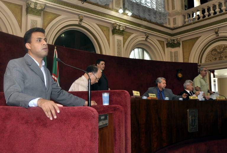 Pastores recebidos na Câmara 