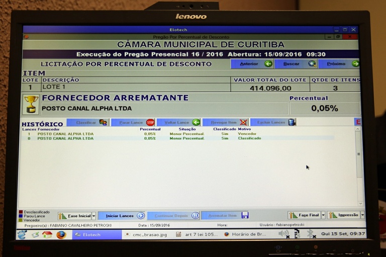 Posto Canal Alpha vence licitação para fornecer combustíveis à Câmara