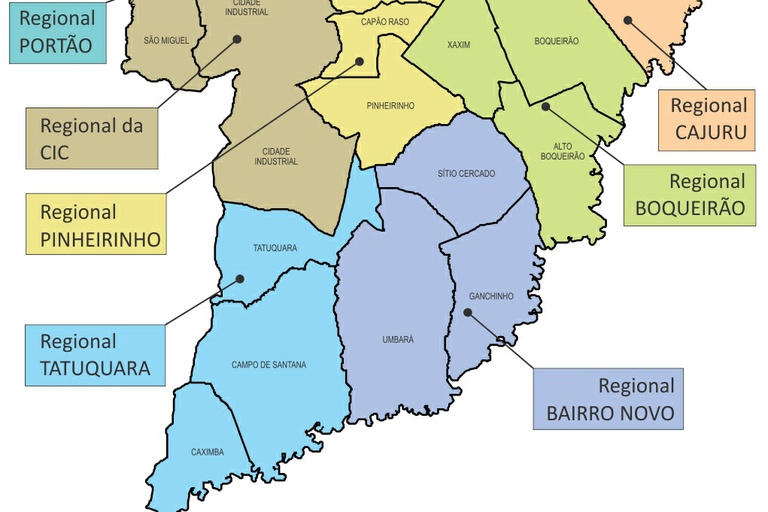 Prefeitura sugere criação da 10ª Regional de Curitiba