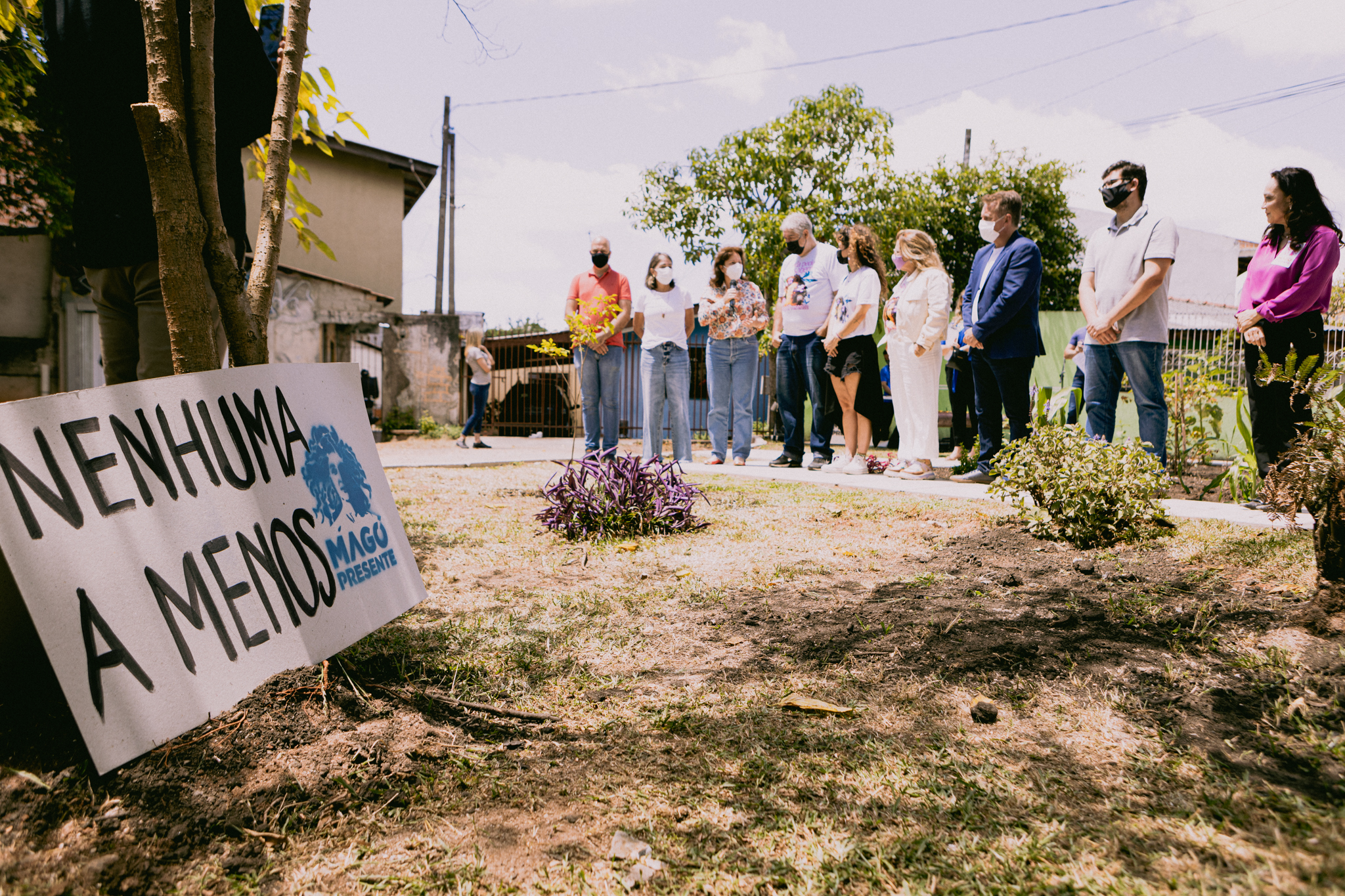 Procuradoria da Mulher e prefeitura inauguram Jardinete da Magó