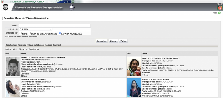 Proposto sistema de alerta para crianças e adolescentes desaparecidos