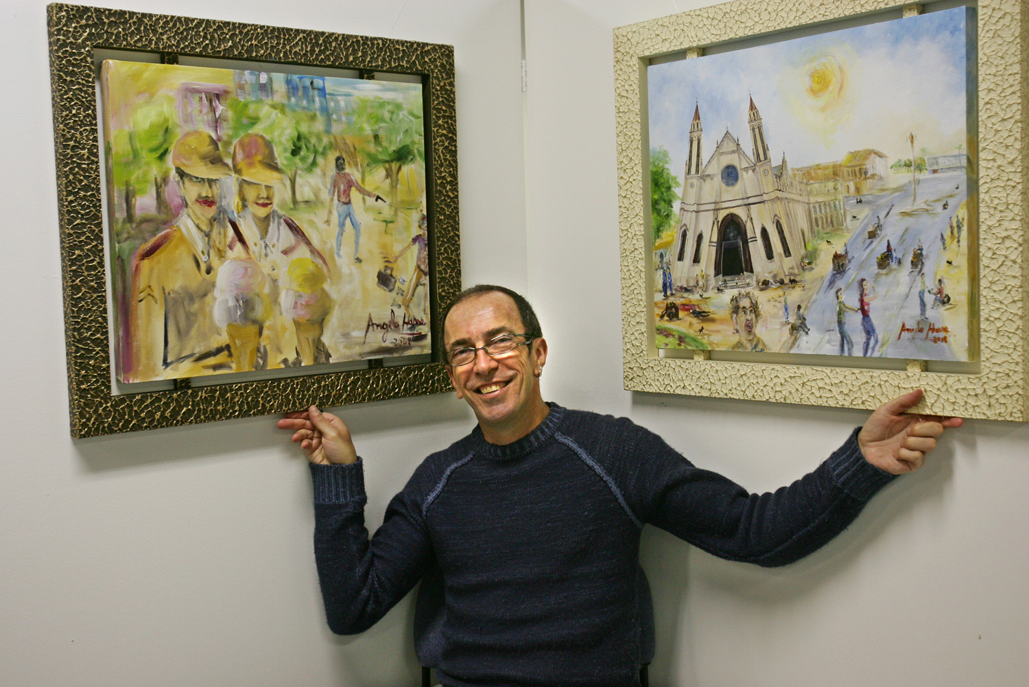 Servidores aposentados expõem obras na Câmara 