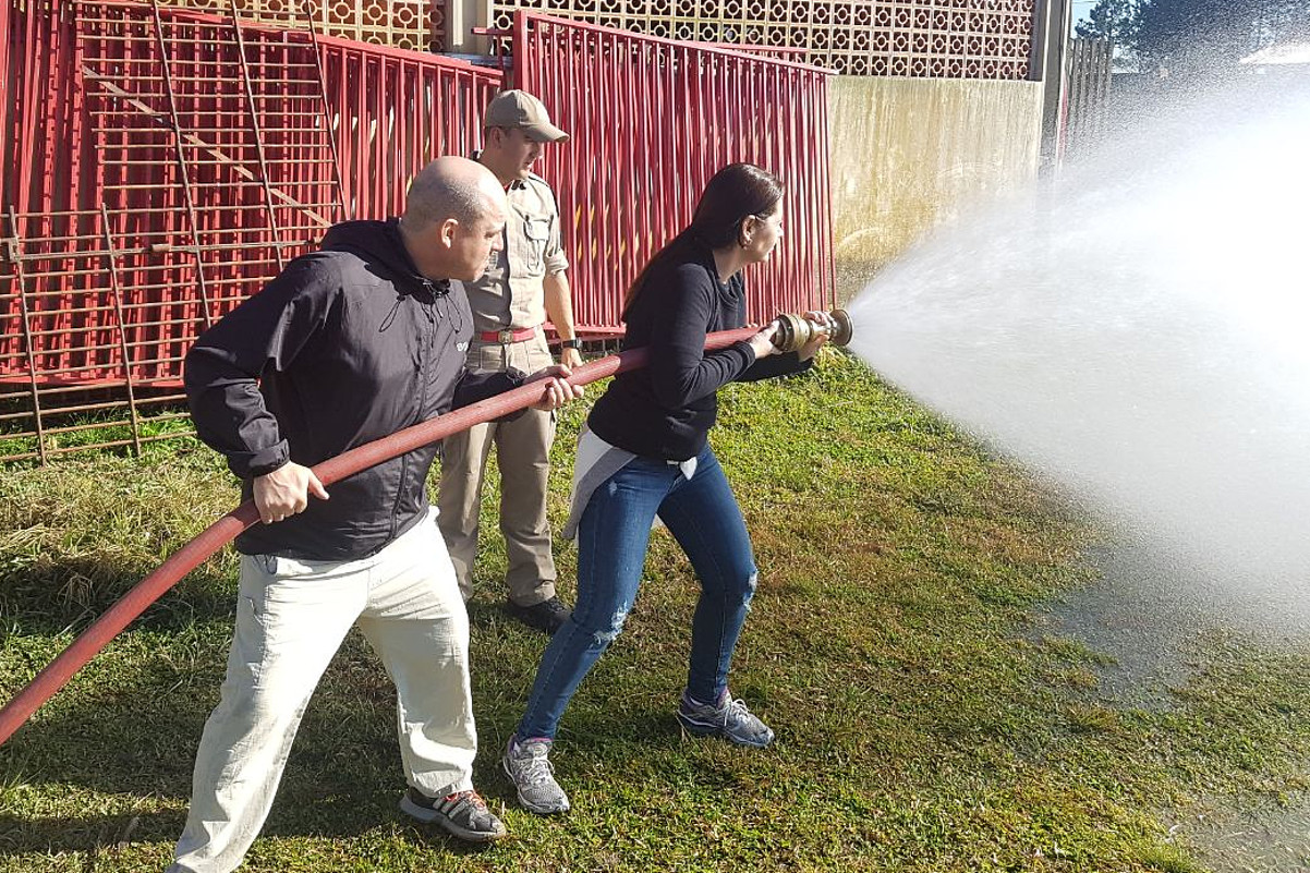 Servidores da Câmara realizam curso de brigada de incêndio