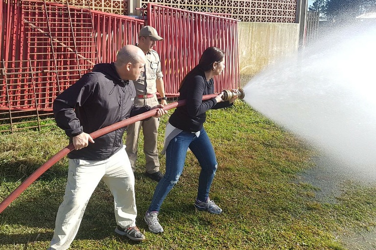 Servidores da Câmara realizam curso de brigada de incêndio