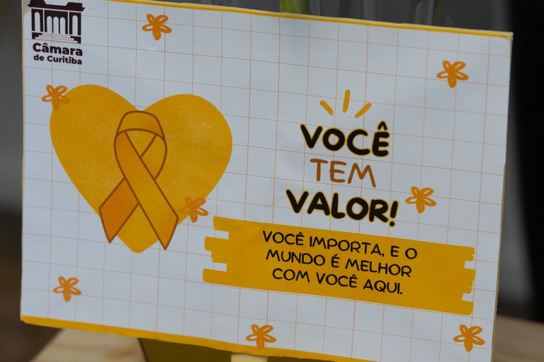 Setembro amarelo: palestra na Câmara alerta aos cuidados com saúde mental