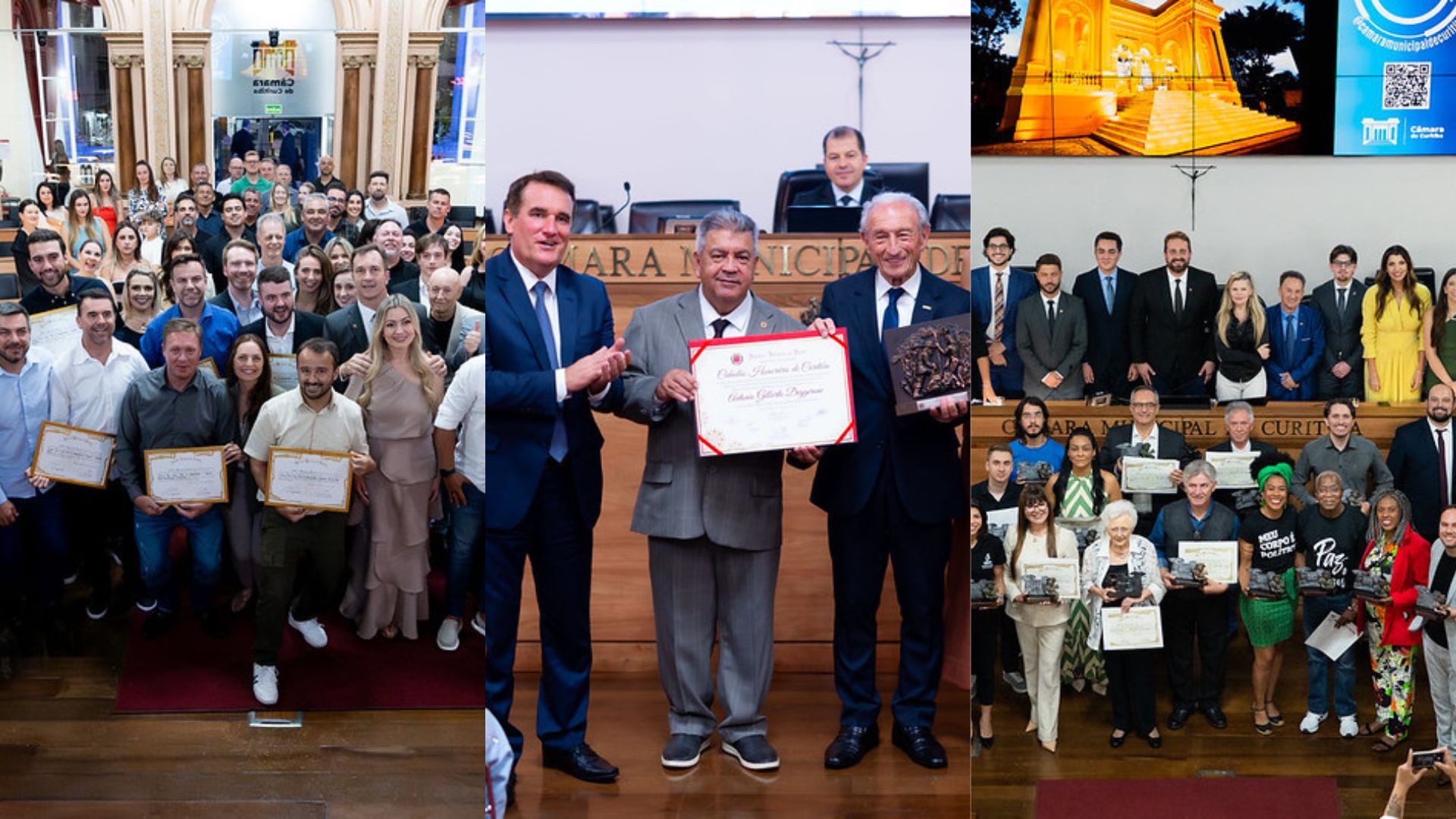 Solenes homenageiam personalidades do comércio e dos direitos humanos de Curitiba