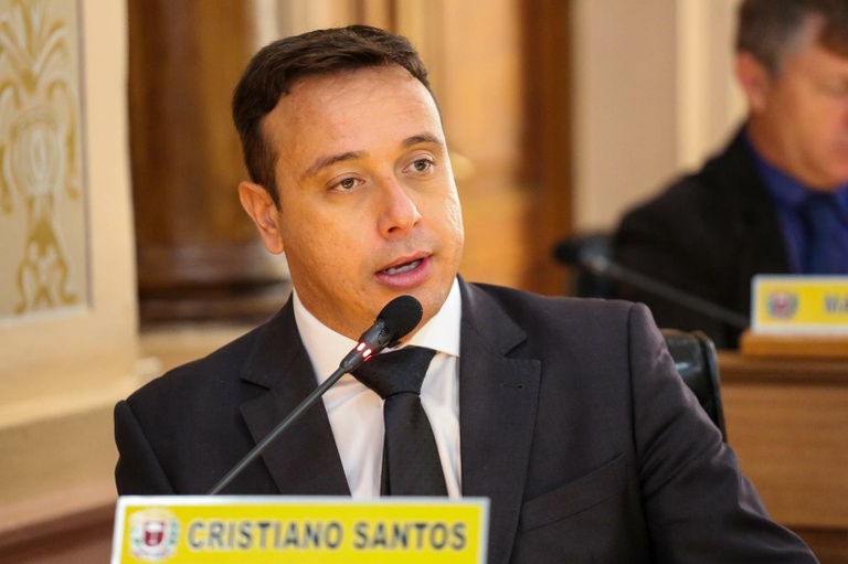 Vereador Cristiano Santos testa positivo para a Covid-19
